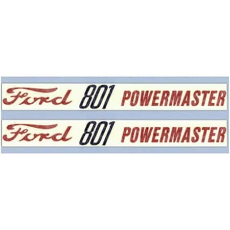 Aic Replacement Parts Hood Decal Set Fits Ford/New Holland 801 Powermaster 800 Series Tractor F F521H